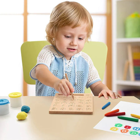 Wooden Alphabet Board